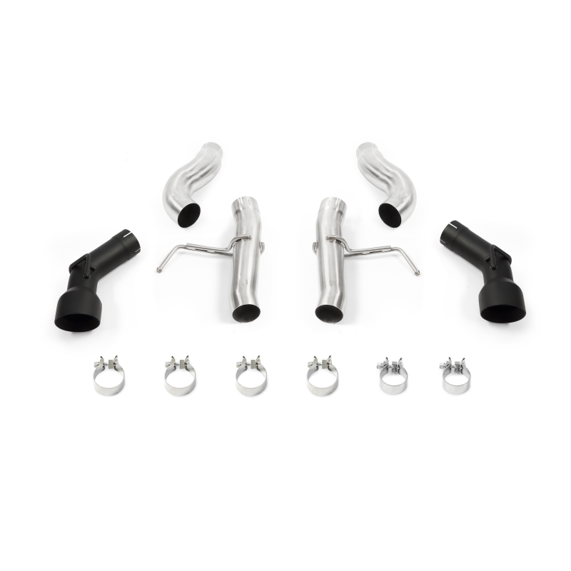 Load image into Gallery viewer, Mishimoto 2016+ Chevrolet Camaro 2.0T Dual-Tip Race Axle-Back Exhaust w/ Black Tips
