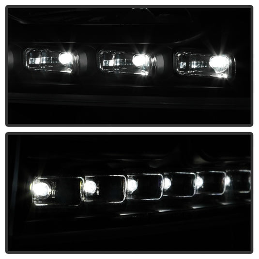 Xtune Dodge Charger 06-10 1Pc LED Crystal Headlights Black HD-ON-DCH05-1PC-LED-BK