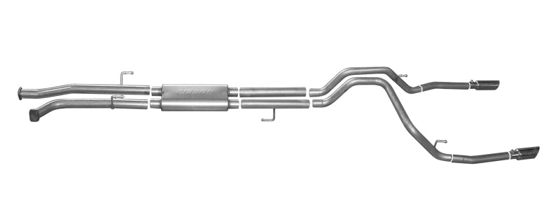 Load image into Gallery viewer, Gibson 07-19 Toyota Tundra Limited 5.7L 2.5in Cat-Back Dual Split Exhaust - Stainless
