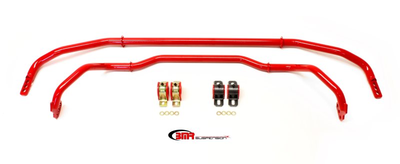 Load image into Gallery viewer, BMR 13-15 5th Gen Camaro Front &amp; Rear Sway Bar Kit w/ Bushings - Red

