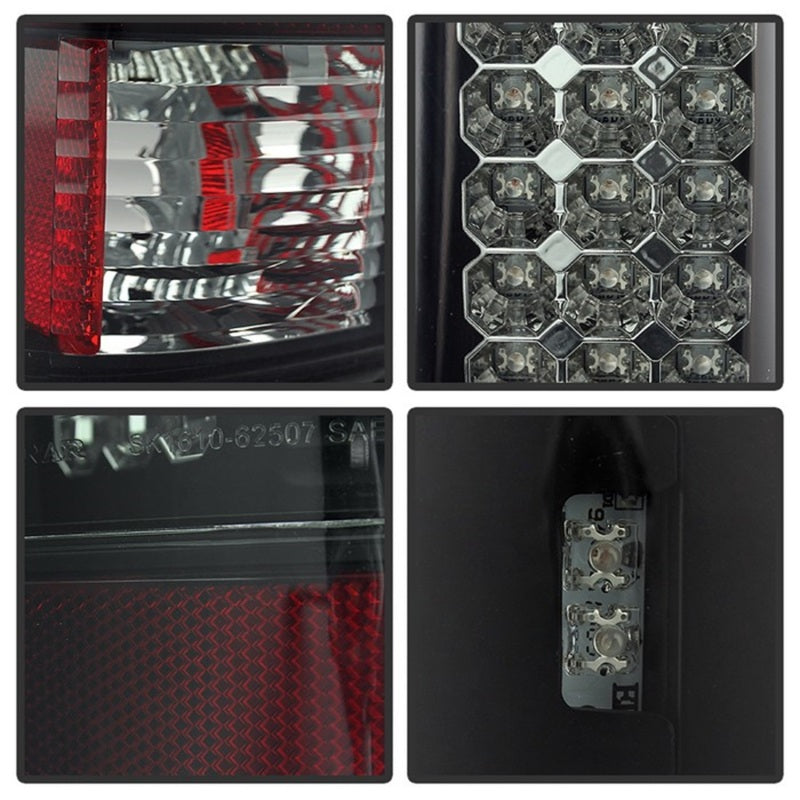 Load image into Gallery viewer, Spyder Ford F150 side 97-03/F250 Super Duty 99-07 LED Tail Lights Blk Smke ALT-YD-FF15097-LED-BSM
