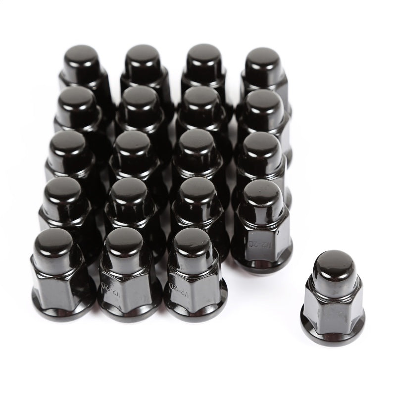 Load image into Gallery viewer, Rugged Ridge Wheel Lug Nut Set of 20 Black 1/2-20
