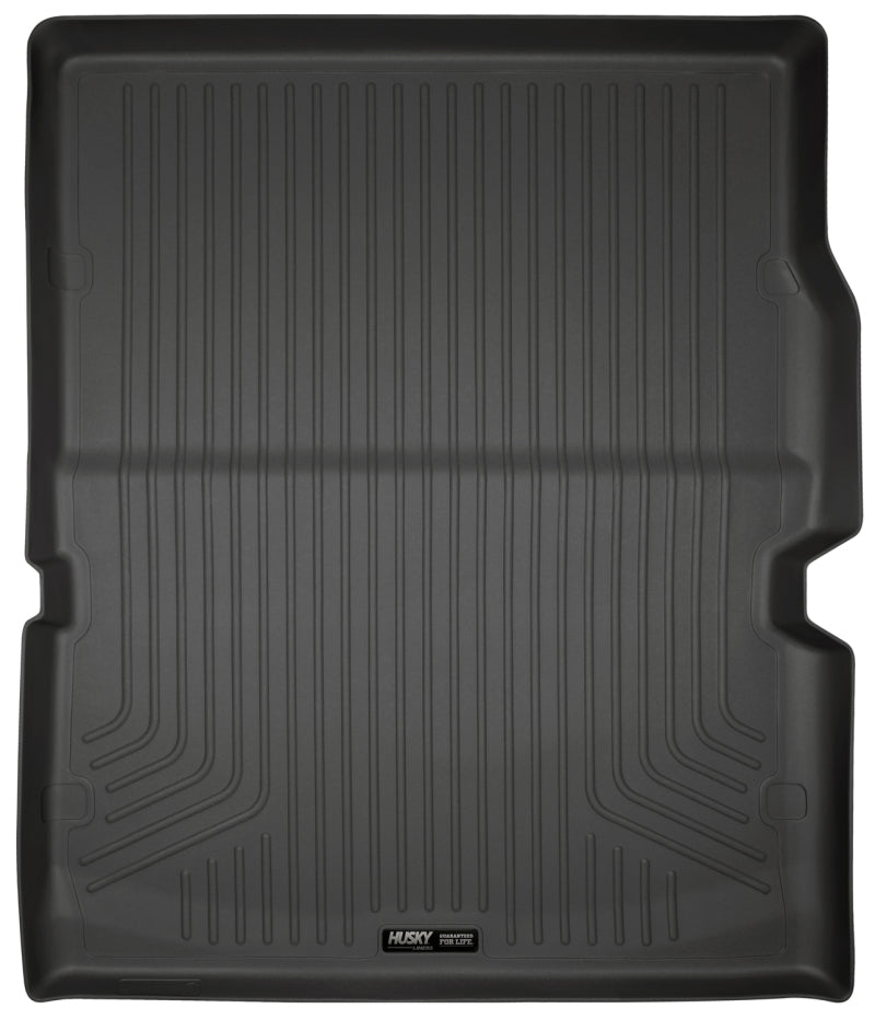 Load image into Gallery viewer, Husky Liners 11-22 Dodge Durango WeatherBeater (Over Folded 3rd Row) Black Rear Cargo Liner
