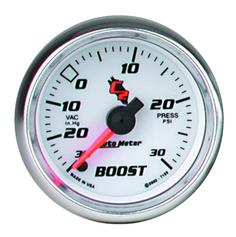 Load image into Gallery viewer, Autometer C2 52mm 30 PSI Electronic Boost/Vac Gauge
