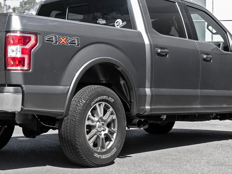 Load image into Gallery viewer, aFe Rebel DPF-Back 409 SS Exhaust System w/Dual Black Tips 18-19 Ford F-150 V6 3.0L (td)

