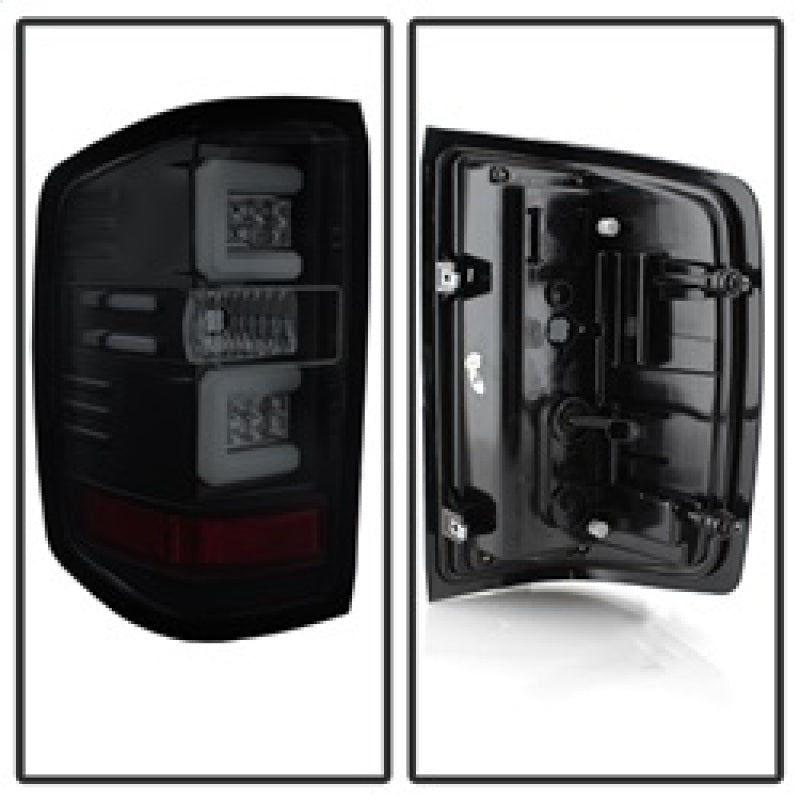 Load image into Gallery viewer, Spyder Chevy Silverado 16-17 Light Bar LED Tail Lights - Black Smoke ALT-YD-CS16-LED-BSM
