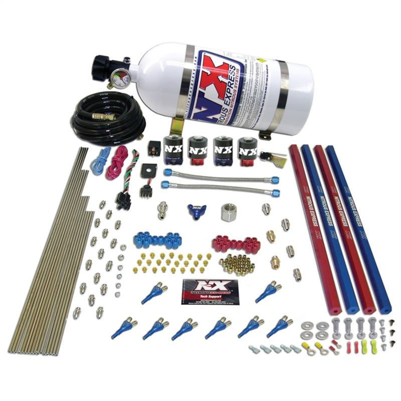 Load image into Gallery viewer, Nitrous Express Shark/Gas (200-600HP) 2 Solenoid Nitrous Kit w/15lb Bottle
