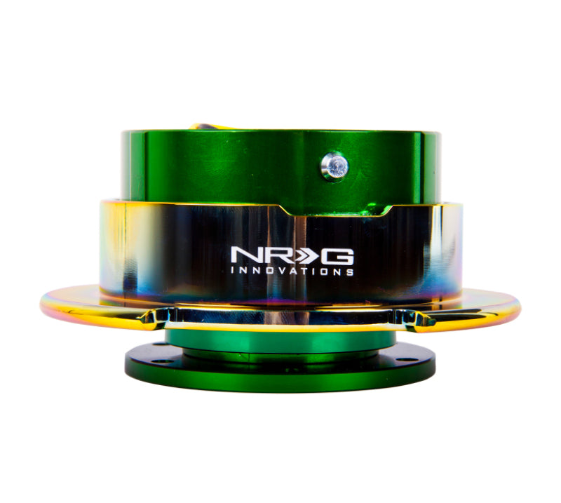 Load image into Gallery viewer, NRG Quick Release Gen 2.5 - Green Body / Neochrome Ring

