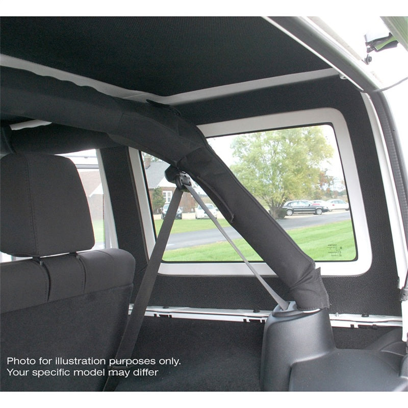 Load image into Gallery viewer, DEI 11-18 Jeep Wrangler JK 4-Door Boom Mat Rear Side Window Trim - 2 Piece - Gray
