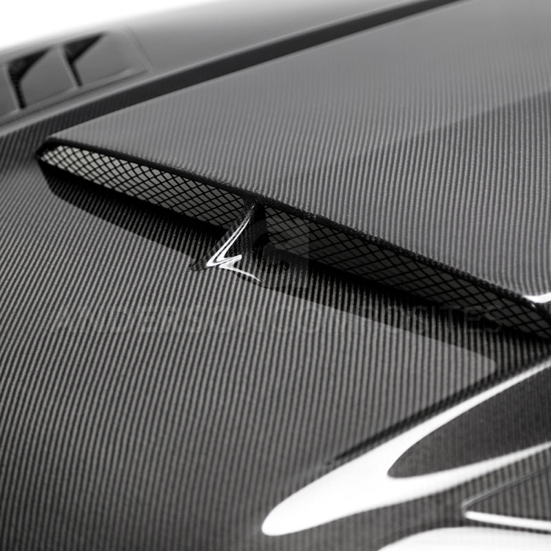 Load image into Gallery viewer, Anderson Composites 2018-2019 Ford Mustang Ram Air Double Sided Carbon Fiber Hood

