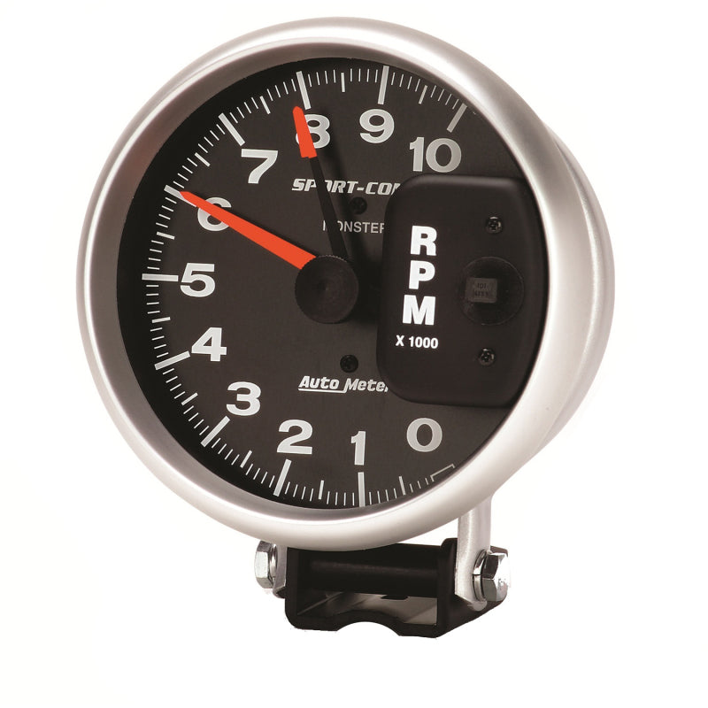 Load image into Gallery viewer, AutoMeter Gauge Tachometer 5in. 10K RPM Pedestal W/ Red Line Sport-Comp
