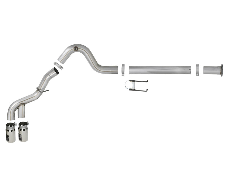 Load image into Gallery viewer, aFe Power 15-16 Ford F250/F350 6.7L Diesel Rebel XD 4in 409 SS DPF-Back Exhaust System - Pol Tips

