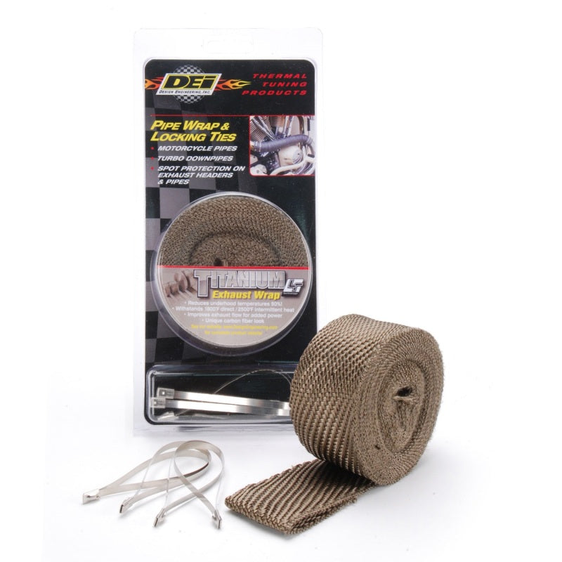 Load image into Gallery viewer, DEI Exhaust Wrap Kit - Pipe Wrap and Locking Tie - Titanium
