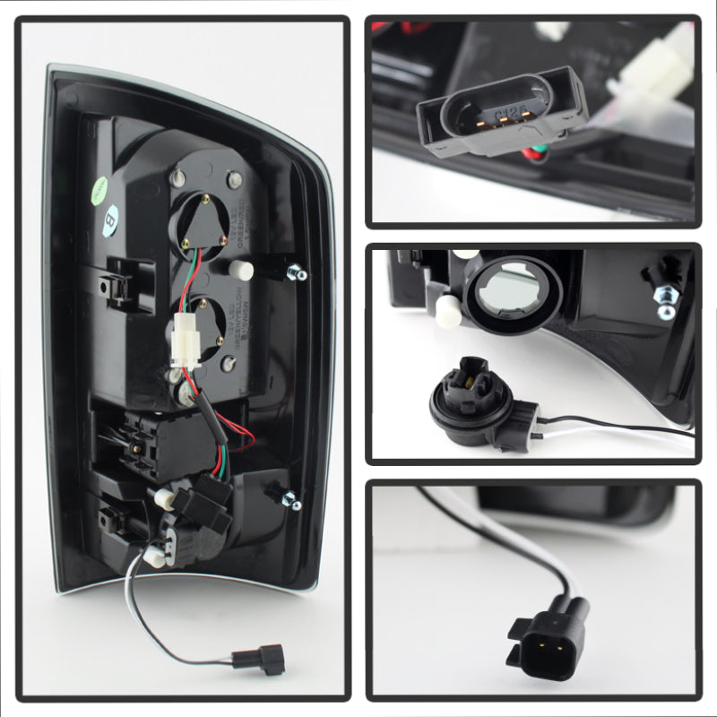 Load image into Gallery viewer, Spyder Dodge Ram 07-08 1500/Ram 07-09 2500/3500 LED Tail Lights Black Smoke ALT-YD-DRAM06-LED-BSM
