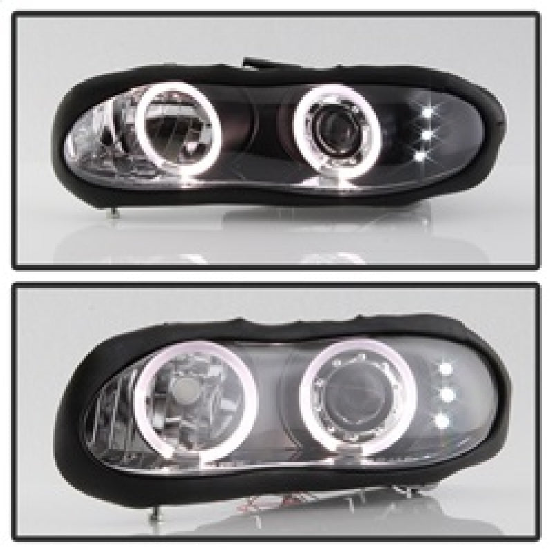 Load image into Gallery viewer, Spyder Chevy Camaro 98-02 Projector Headlights LED Halo LED Blk - Low H1 PRO-YD-CCAM98-HL-BK
