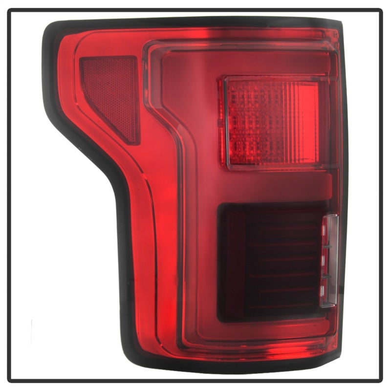 Load image into Gallery viewer, Spyder 15-18 Ford F-150 LED Tail Lights (w/Blind Spot) - Red Clear (ALT-YD-FF15015BS-LBLED-RC)
