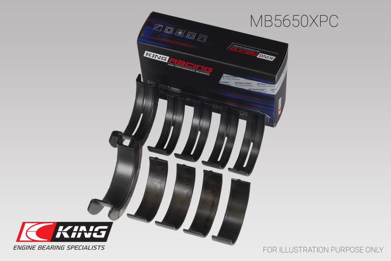 Load image into Gallery viewer, King Engine Bearings Ford 370/ 429/ 460 16V OHV (Size .001) pMaxKote Coated Main Bearing Set
