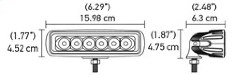 Load image into Gallery viewer, Hella Value Fit Mini 6in LED Light Bar - Spot

