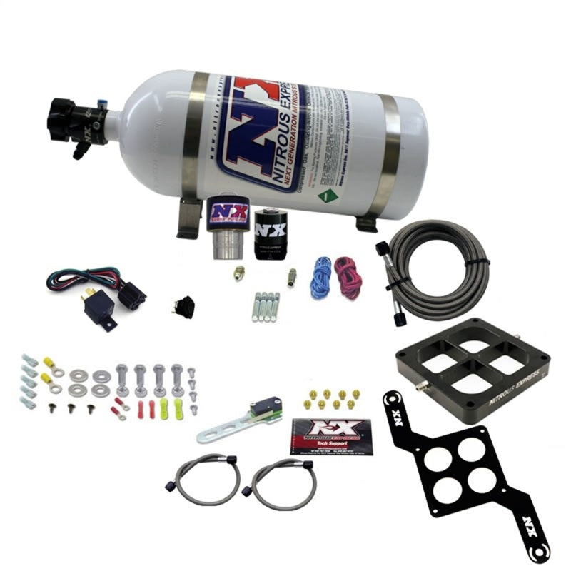 Load image into Gallery viewer, Nitrous Express Single Entry Crossbar RNC .178 4500 Flange Nitrous Kit (250-650HP) w/10lb Bottle
