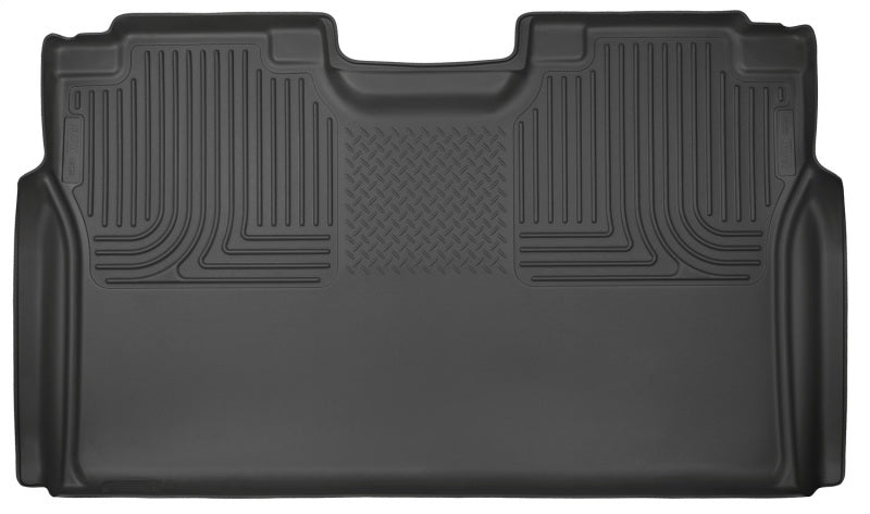 Load image into Gallery viewer, Husky Liners 15-23 Ford F-150 SuperCrew Cab WeatherBeater Black 2nd Seat Floor Liner
