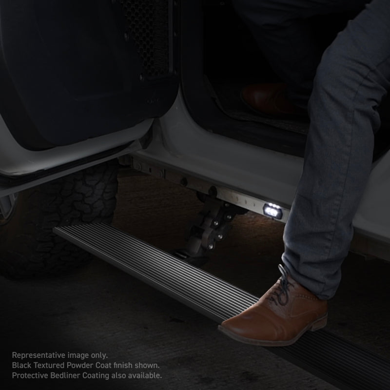 Load image into Gallery viewer, RealTruck 22-24 Toyota Tundra Crew Cab VoltStep Electric Running Board Kit - Bedliner Coating
