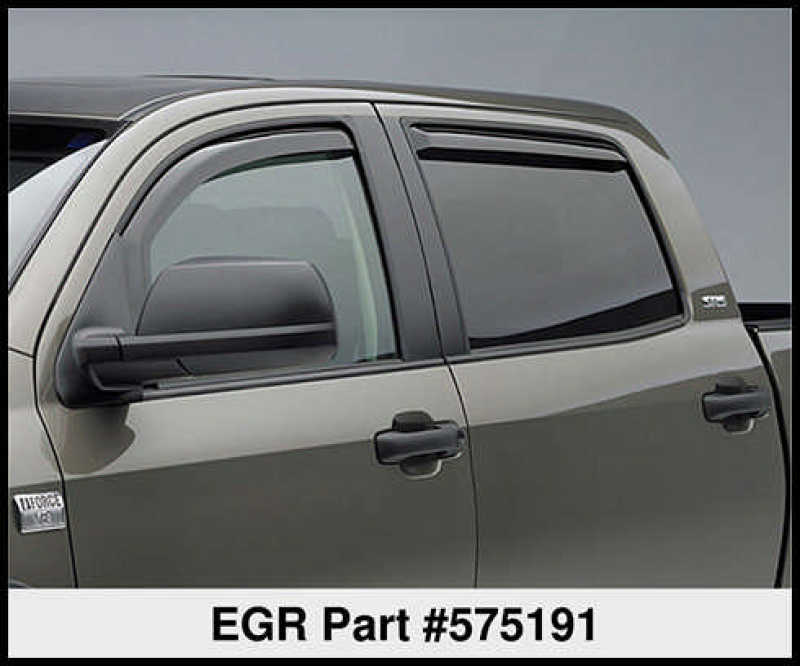 Load image into Gallery viewer, EGR 07+ Toyota Tundra Crewmax In-Channel Window Visors - Set of 4 (575191)
