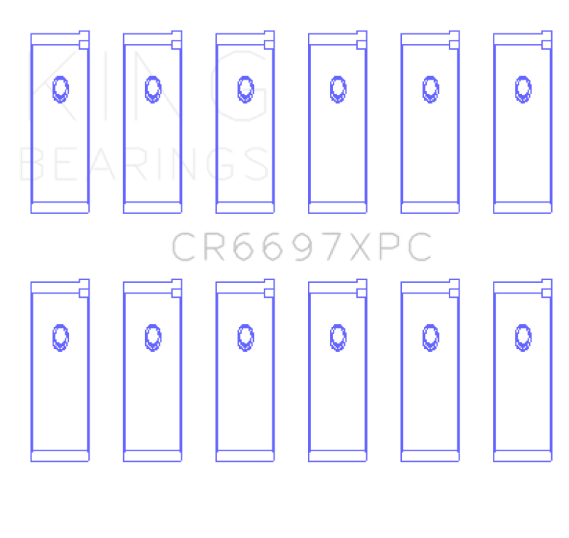Load image into Gallery viewer, King Engine Bearings Nissan RB25DET/RB26DETT 24V pMaxKote Performance Rod Bearing Set - Size STD
