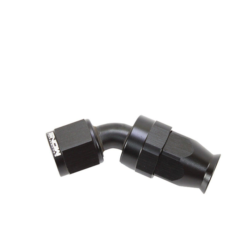 Load image into Gallery viewer, Snow -8AN 45 Degree PTFE Hose End (Black)
