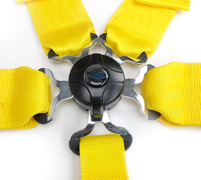 Load image into Gallery viewer, NRG 5PT 3in. Seat Belt Harness / Cam Lock - Yellow
