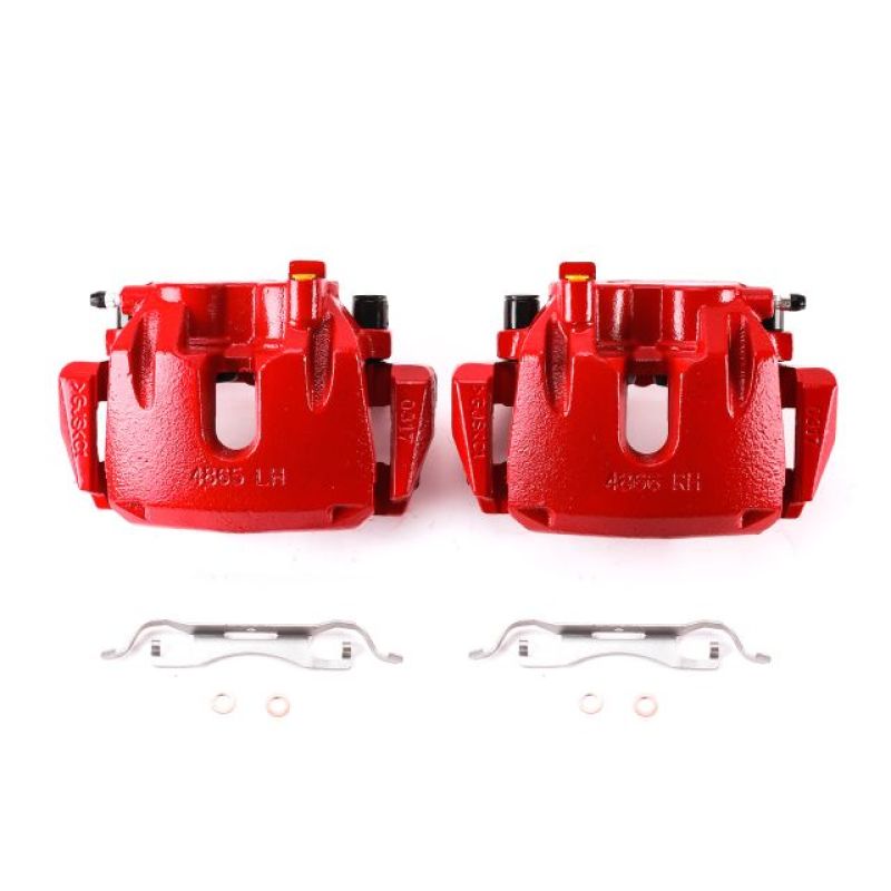 Load image into Gallery viewer, Power Stop 11-17 Dodge Durango Front Red Calipers w/Brackets - Pair
