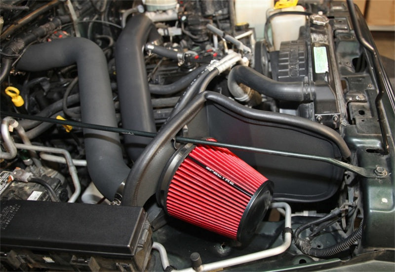 Load image into Gallery viewer, Spectre 97-06 Jeep Wrangler L6-4.0L F/I Air Intake Kit - Tex. Black w/Red Filter
