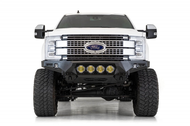 Load image into Gallery viewer, Addictive Desert Designs 17-20 Ford Super Duty Bomber Front Bumper w/ Mounts For 4 Rigid 360 6in
