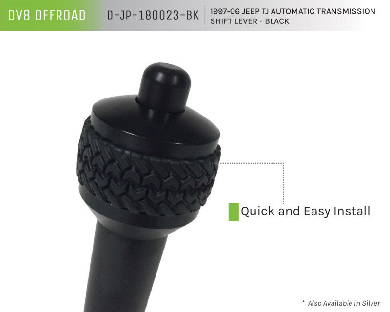 Load image into Gallery viewer, DV8 Offroad 1997-06 Jeep TJ Auto Shift Lever Black
