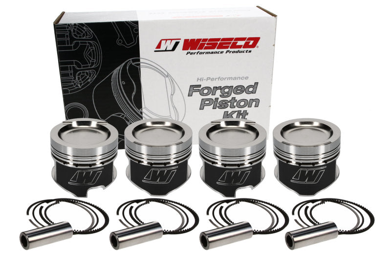 Load image into Gallery viewer, Wiseco Volvo 940 Turbo -18cc Dish 96.5mm Bore +0.50 Oversize 80mm Stroke 8.5:1CR Custom Pistons
