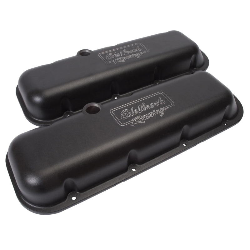 Load image into Gallery viewer, Edelbrock Valve Cover Victor Series Chevrolet 1965 and Later 396-502 V8 Low Black
