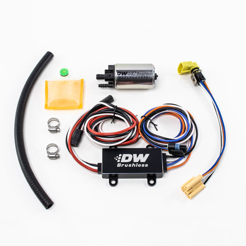 Load image into Gallery viewer, DeatschWerks DW440 440lph Brushless Fuel Pump w/ Dual Speed Controller
