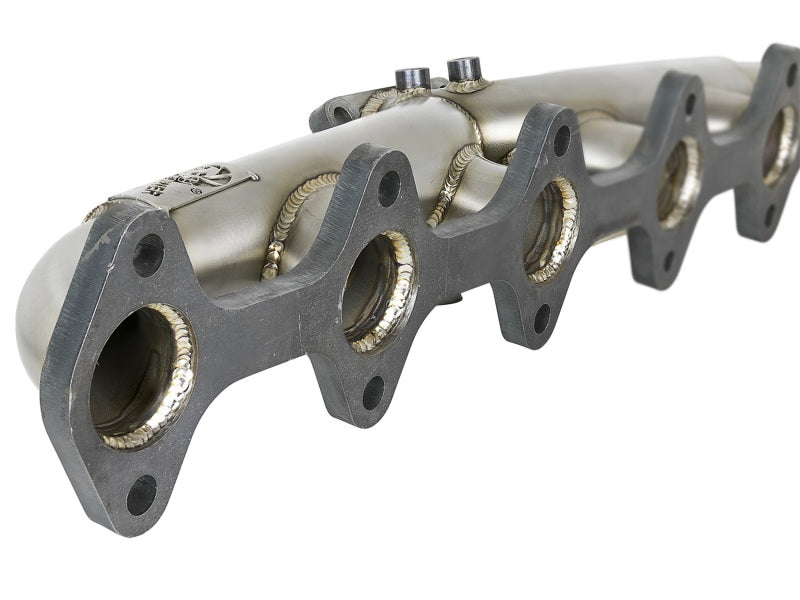 Load image into Gallery viewer, aFe Twisted Steel Header Turbo Manifold (T4) 98.5-02 Dodge Diesel Trucks L6 5.9L (td)

