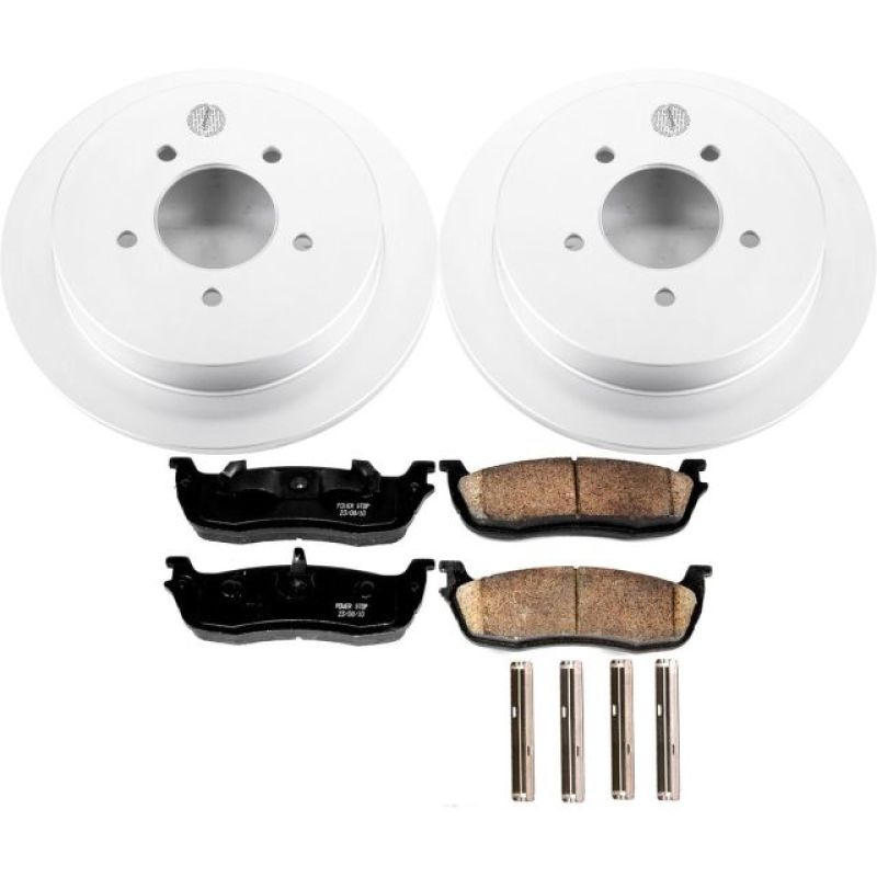 Load image into Gallery viewer, Power Stop 97-00 Ford Expedition Rear Z17 Evolution Geomet Coated Brake Kit
