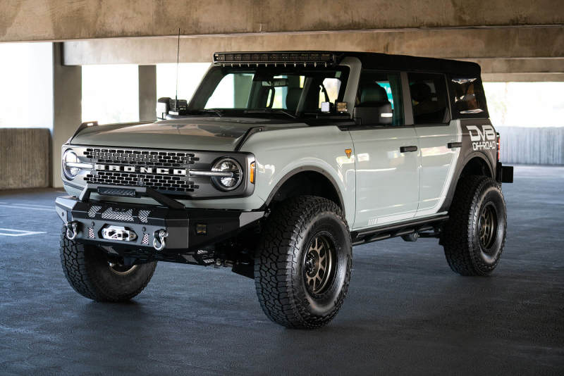Load image into Gallery viewer, DV8 Offroad 2021+ Ford Bronco Front Bumper Winch Capable w/ Optional Bull Bar/Aux Light Opening
