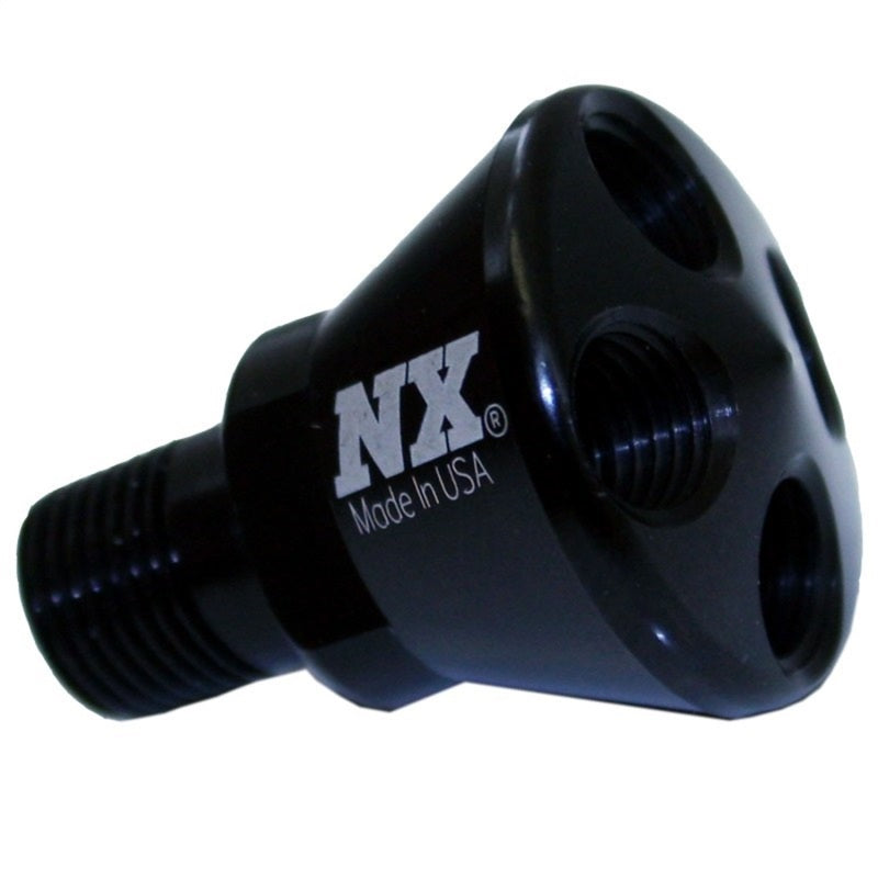 Load image into Gallery viewer, Nitrous Express 4 Port Micro Showerhead Distribution Block - Black
