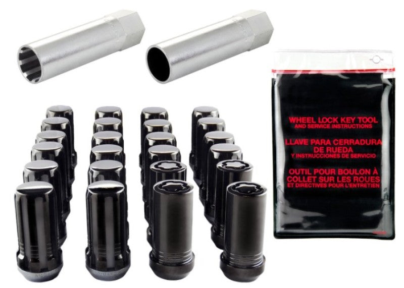 Load image into Gallery viewer, McGard SplineDrive Tuner 6 Lug Install Kit w/Locks &amp; Tool (Cone) M14X1.5 / 22mm Hex - Blk
