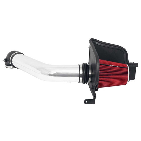 Spectre 04-08 Ford F150 V8-5.4L F/I Air Intake Kit - Clear Anodized w/Red Filter