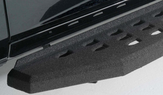 Go Rhino RB20 Running Boards 57in. Cab Length - Bedliner Coating (No Drill/Mounting Brackets Req.)