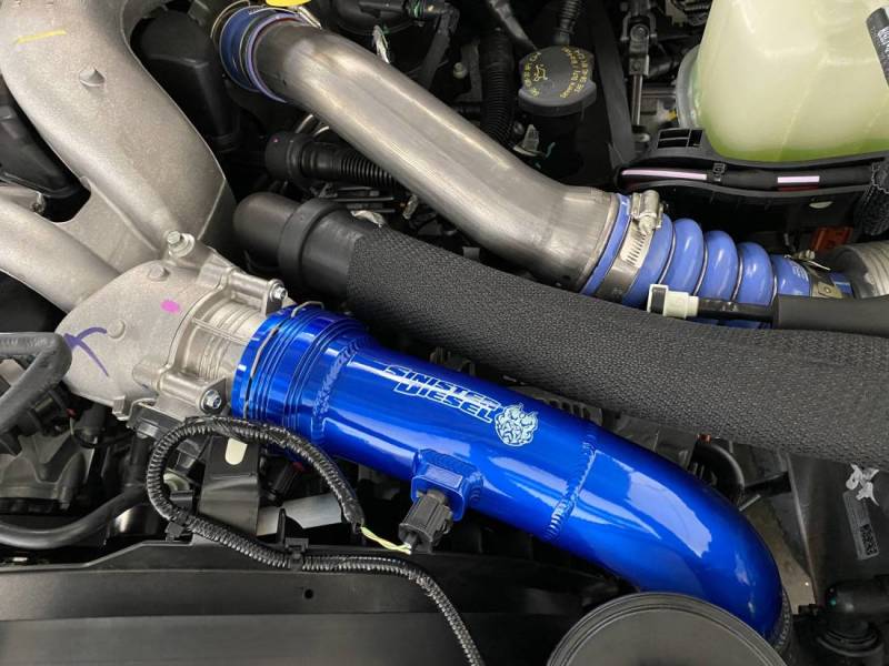 Load image into Gallery viewer, Sinister Diesel 17-19 Ford Powerstroke 6.7L Cold Side Charge Pipe
