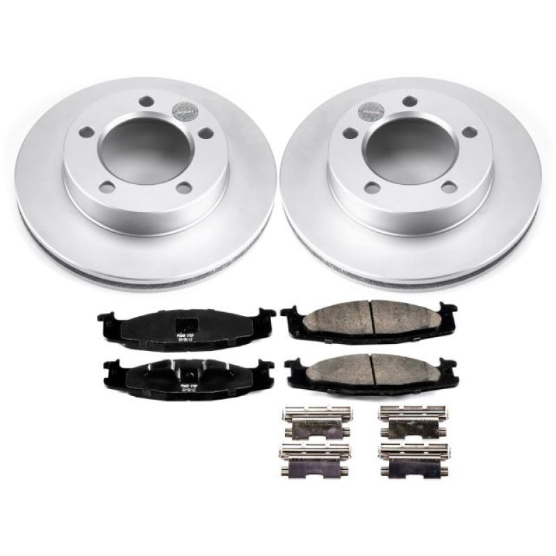Load image into Gallery viewer, Power Stop 94-96 Ford Bronco Front Z17 Evolution Geomet Coated Brake Kit
