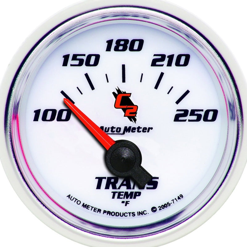 Load image into Gallery viewer, Autometer C2 52mm 100 - 250 Deg. F Electronic Trans Temp Gauge
