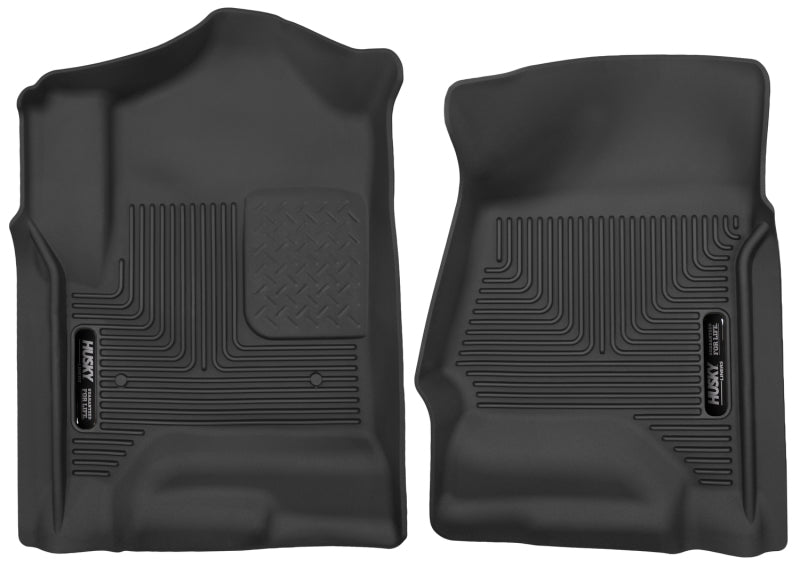 Load image into Gallery viewer, Husky Liners 14 Chevrolet Silverado 1500 / GMC Sierra 1500 X-Act Contour Black Front Floor Liners
