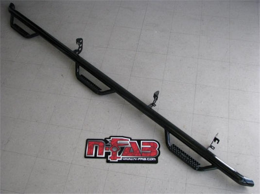 N-Fab Nerf Step 06-09 Dodge Ram 1500/2500/3500 Mega Cab 6.4ft Bed - Tex. Black - Bed Access - 3in