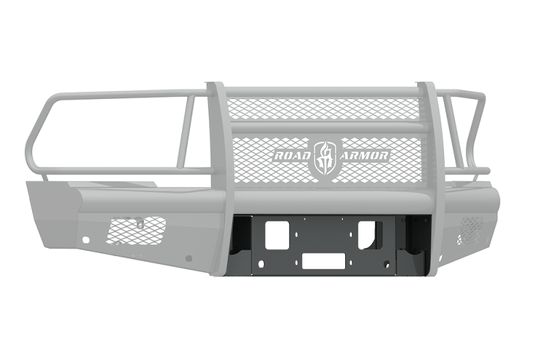 Road Armor 10-18 Dodge 2500 Vaquero Front Winch Plate - Tex Blk