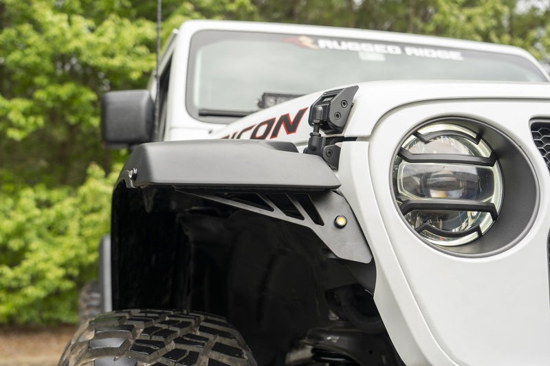 Load image into Gallery viewer, Rugged Ridge Chop Brackets Front Fender 18-20 Jeep Wrangler JL/JT Rubicon
